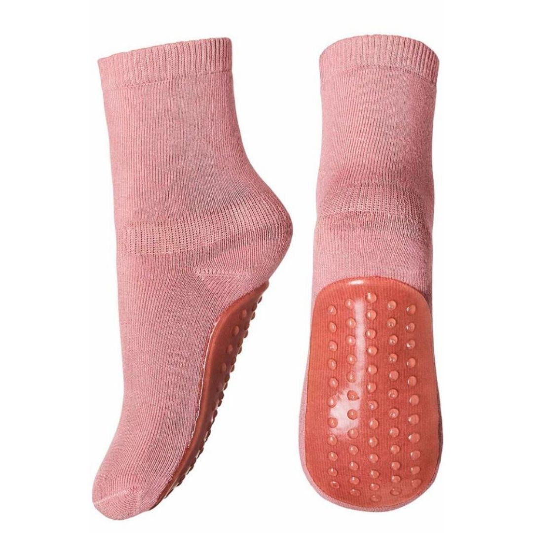 Chaussettes coton avec semelles anti-dérapantes Rose grey Mp