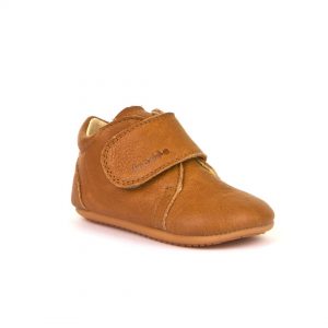 Chaussures bébé premiers pas mixte cuir - Tino blanc et camel